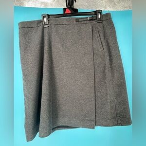 L.L. Bean Charcoal A-Line Skirt